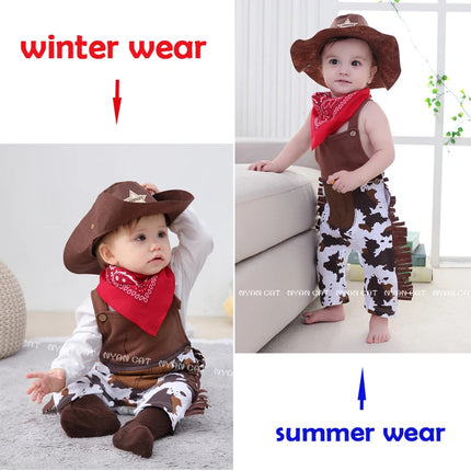 Costume Baby Boy Cowboy Infant Toddler Set - Costume - Uugoox - Mad Fly Essentials