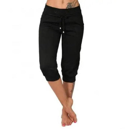 Women Low Rise Drawstring Pocket Pants - Mad Fly Essentials