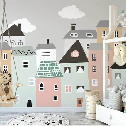 Custom Modern 3D Scenic City Mural Wallpaper - Mad Fly Essentials