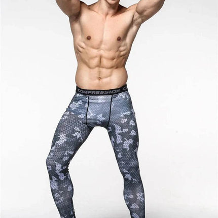 Men Thermal Camouflage Compression Leggings - Mad Fly Essentials