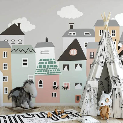 Custom Modern 3D Scenic City Mural Wallpaper - Mad Fly Essentials