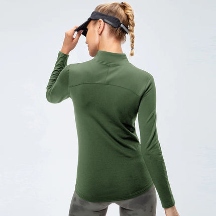 Fitness Top Women UV Protection 1/4 Zip Long Hiking Tee - Fitness Top - Magcomsen - Mad Fly Essentials