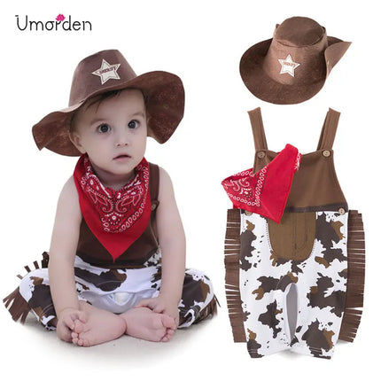 Costume Baby Boy Cowboy Infant Toddler Set - Costume - Uugoox - Mad Fly Essentials
