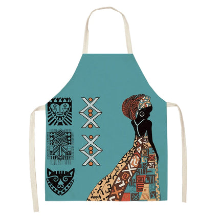 Kitchen African Style Pinafore Bib Aprons