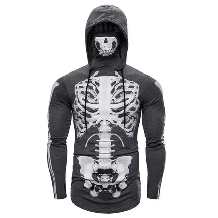 Men Skeleton Halloween 3D Sweatshirt Hoodies
