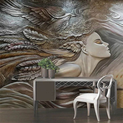 Custom Mural 3D Peacock Beauty Mural Wallpaper - Mad Fly Essentials