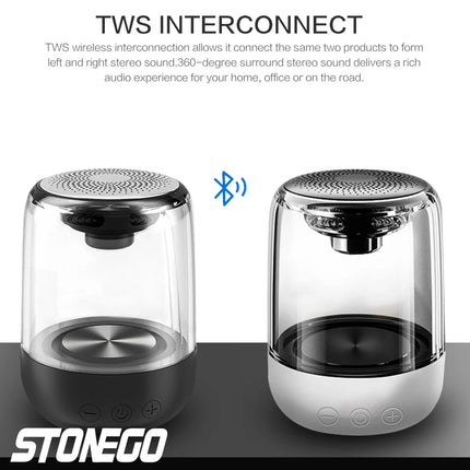 Wireless LED Bluetooth Transparent Bass Speakers