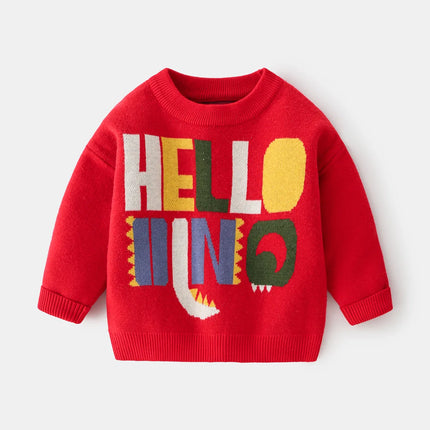 Sweater Baby Boy Dinosaur Animal Casual Sweatshirt - Sweater - Little Bitty - Mad Fly Essentials