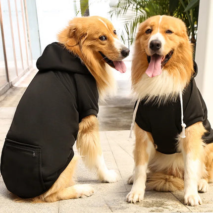 Pet Dog Plaid Reversible Hoodie Jacket