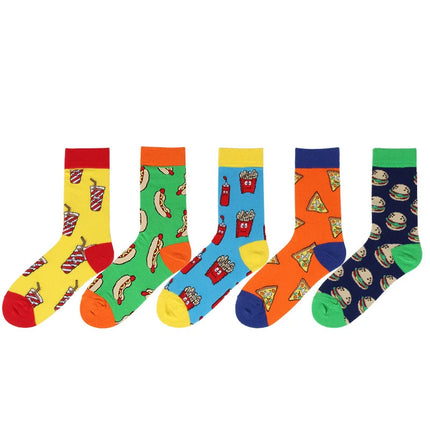 Socks Women Cute Cartoon 4pair Fashion Long Footwear - Socks - Vogul - Mad Fly Essentials