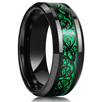 Men Stainless Steel Celtic Dragon Ring