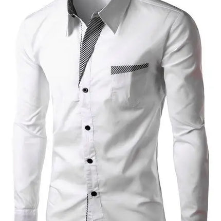 Men's Fashion M-4XL Business Casual Dress Shirts