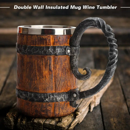 Coffee Mug 600ml Stainless Dragon Snake Animal Beer Mug - Coffee Mug - Medieval Decor - Mad Fly Essentials