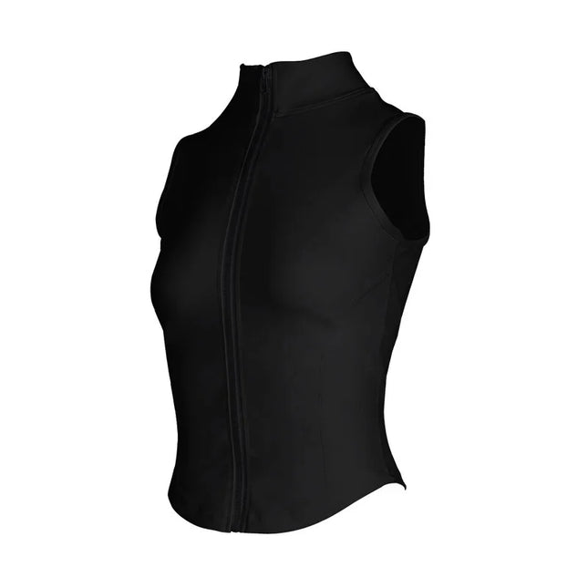 Tank Top Women Zipper Sleeveless Yoga Fitness Tops - Tank Top - HBJD - Mad Fly Essentials