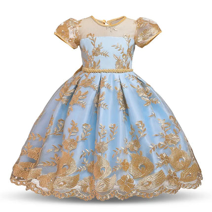 Girl Vintage Rainbow Birthday Princess Dress - Kids Shop Mad Fly Essentials