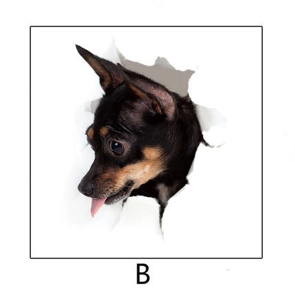 3D Wall Sticker Chihuahuas Dog Fridge Decal - 3D Wall Sticker - Zooyoo - Mad Fly Essentials
