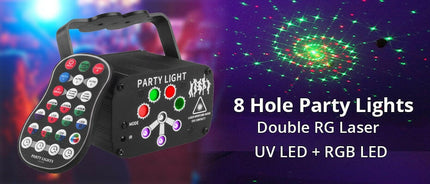 RGB-LED-USB Mini-DJ Disco Laser-Light Projector