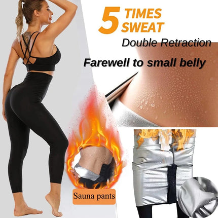Women Activewear High Waist Sauna Fitness Leggings