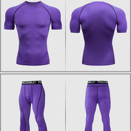 Men's Compression Elastic Yoga Fitness-Activewear Set - Men's Fashion Mad Fly Essentials