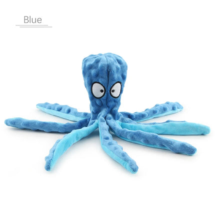 Squeaky Pet Dog Animal Octopus Teeth Cleaner Toy