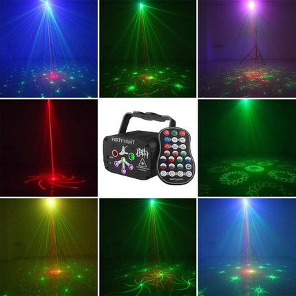 RGB-LED-USB Mini-DJ Disco Laser-Light Projector
