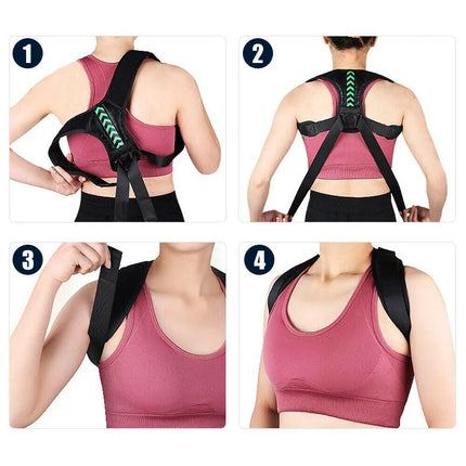 Adjustable Upper Back Shoulder Posture Corrector - Women's Shop Mad Fly Essentials