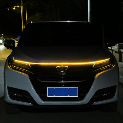 Auto LED 180cm Universal Car Hood Guide Strip Light Set