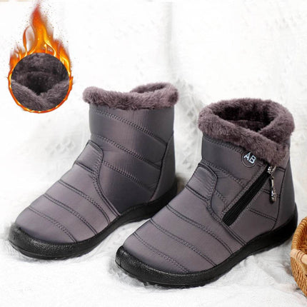 Women Winter Plush Ankle Snow Boots - Mad Fly Essentials