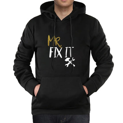 Women Lover Couples-MR FIX IT-Funny Matching Hoodies