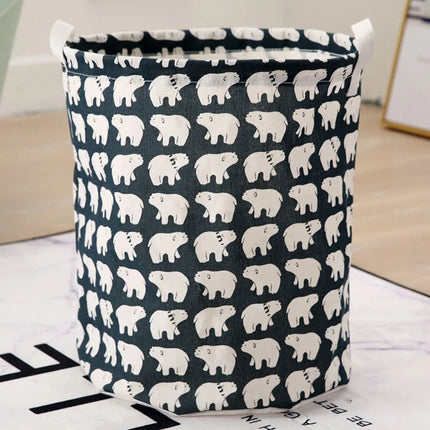 Storage Solutions Round Dog Flamingo Animal Laundry Basket - Storage Solutions - Briteplus - Mad Fly Essentials