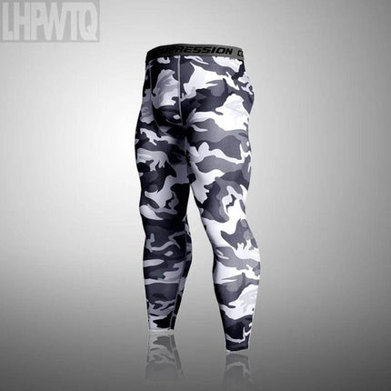 Men Thermal Camouflage Compression Leggings - Mad Fly Essentials