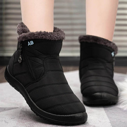 Women Winter Plush Ankle Snow Boots - Mad Fly Essentials