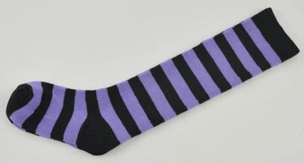 Kids Girl Blue Striped Knee High Socks - Mad Fly Essentials