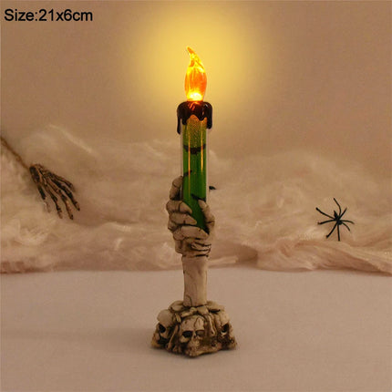 Skeleton Hand Smoke-Free Halloween LED Candle Light