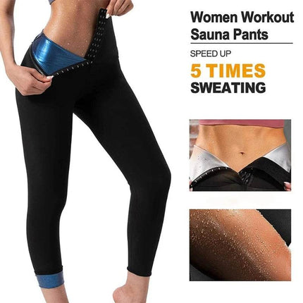 Women High Waist Sauna Fitness Leggings - Mad Fly Essentials