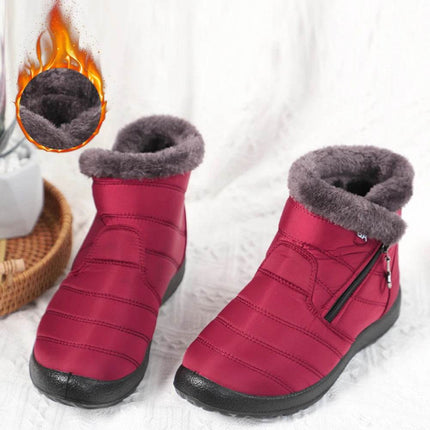 Women Winter Plush Ankle Snow Boots - Mad Fly Essentials