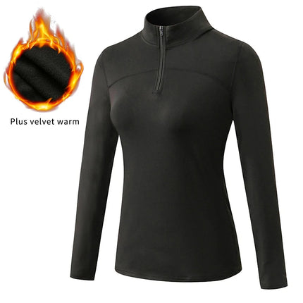 Fitness Top Women UV Protection 1/4 Zip Long Hiking Tee - Fitness Top - Magcomsen - Mad Fly Essentials