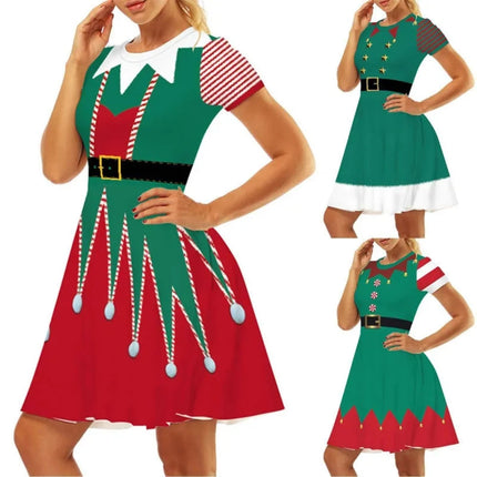 Women Christmas Rockabilly 50S-60S Party Costume-Swing Dress
