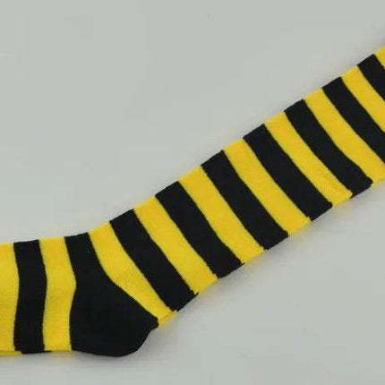 Kids Girl Blue Striped Knee High Socks - Mad Fly Essentials