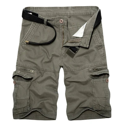 Men Tactical Multi-Pocket Summer Camo Cargo Shorts
