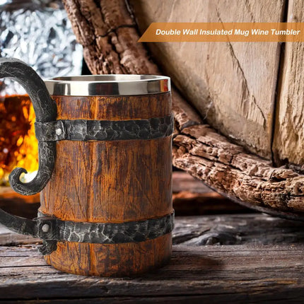 Coffee Mug 600ml Stainless Dragon Snake Animal Beer Mug - Coffee Mug - Medieval Decor - Mad Fly Essentials