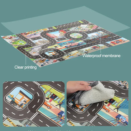 Kid's Roadmap City Traffic Playmats - Kids Shop Mad Fly Essentials