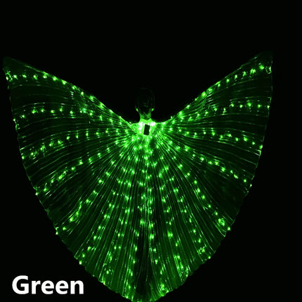 Halloween Christmas LED Dance Wings Belly Dancing Accessories