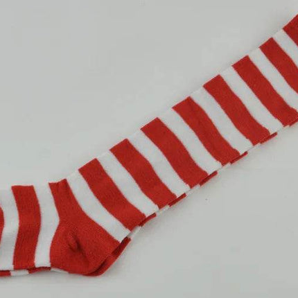 Kids Girl Blue Striped Knee High Socks - Mad Fly Essentials