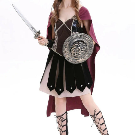 Women Halloween Vikings Medieval Costume Dress