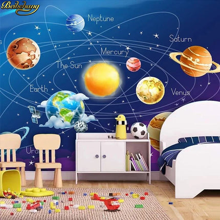 Wallpaper Custom 3D Starry Night Mural Wallpaper - Wallpaper - Wellyu - Mad Fly Essentials
