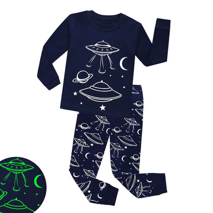 Baby Boy Luminous Dinosaur 3D Pajama Sleepwear Set
