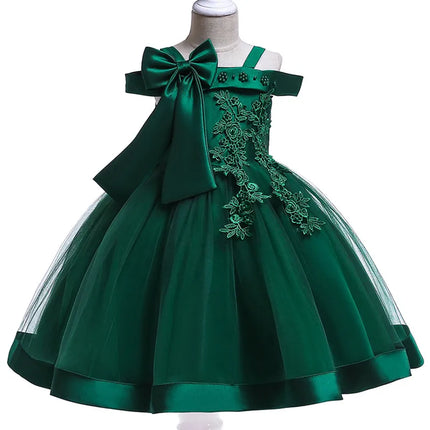Girls 3-10yo Christmas Appliques Party Dress - Kids Shop Mad Fly Essentials