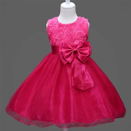 Party Dress Girl Summer Bow Wedding Party Dress - Party Dress - Adogirl - Mad Fly Essentials