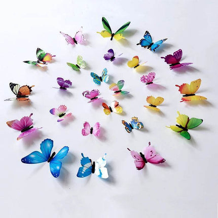 12Pcs/Set Luminous Butterfly 3D Wall Stickers - Mad Fly Essentials